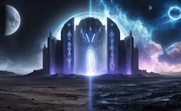 Celestial Enigma: Dual Realms in a Rogue Lunar Facility