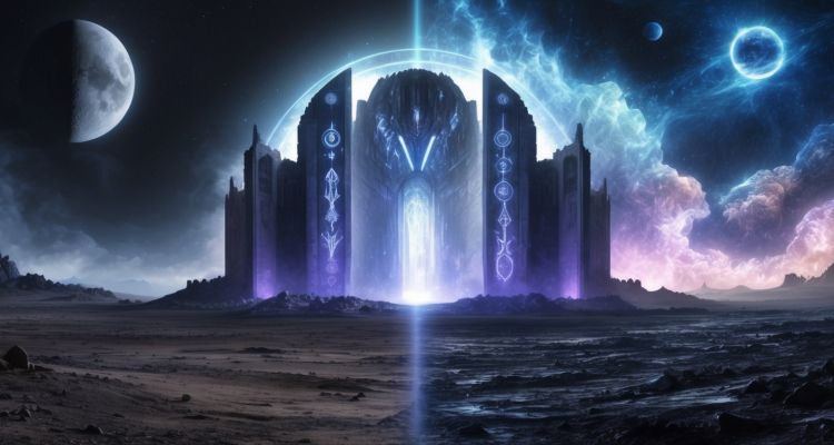 Celestial Enigma: Dual Realms in a Rogue Lunar Facility