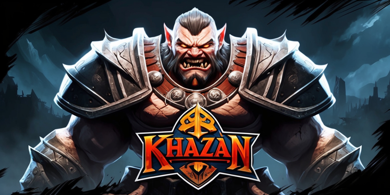 A fantasy-themed illustration of the First Berserker from the Khazan game, featuring a large, imposing figure with intense facial features, sharp teeth, and piercing eyes, set against a dark, ominous background with shades of deep blues and greys, with the Berserker's massive muscles and intricate armor detailed in a gritty, realistic style, with bold lines and vibrant colors, and the game's logo subtly integrated into the design, in a heroic pose, with dramatic lighting and intense shading, conveying a sense of power and fury, with the overall composition balanced and visually striking.